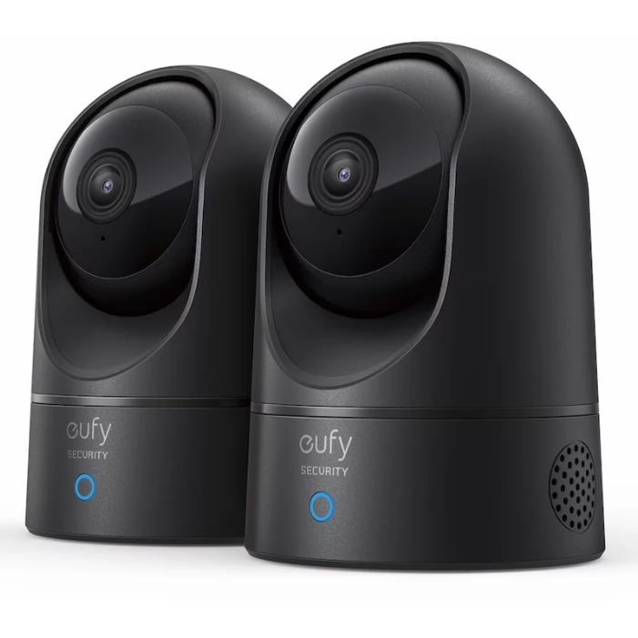 Set 2 Camere de supraveghere Interior Pan/Tilt Wi-Fi IP Rezolutie 2K 1080P Negru