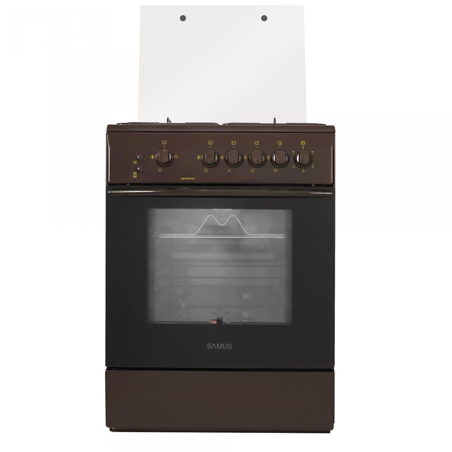Aragaz SM670MPGRS Gaz 4 Arzatoare 52L Aprindere Electrica Brown