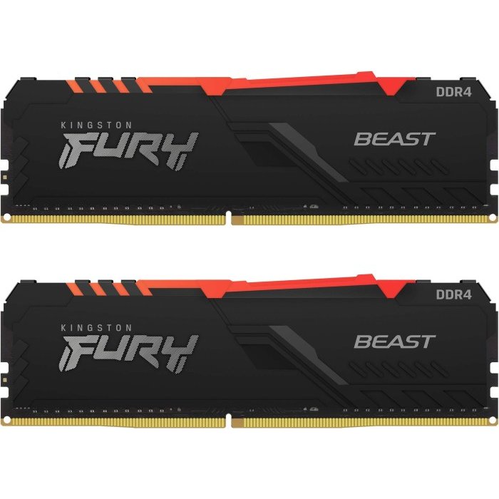 Memorie Fury Beast RGB 16GB  2x8GB  DDR4 3200MHz CL16 Dual Channel Kit