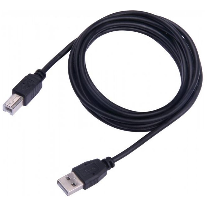 Cablu de date USB-A - USB-B 3m Black