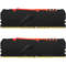 Memorie Kingston FURY Beast RGB 16GB (2x8GB) DDR4 3733MHz CL19 Dual Channel Kit