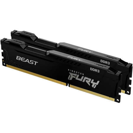 Memorie Kingston FURY Beast Black 16GB (2x8GB) DDR3 1600MHz CL10 Dual Channel Kit