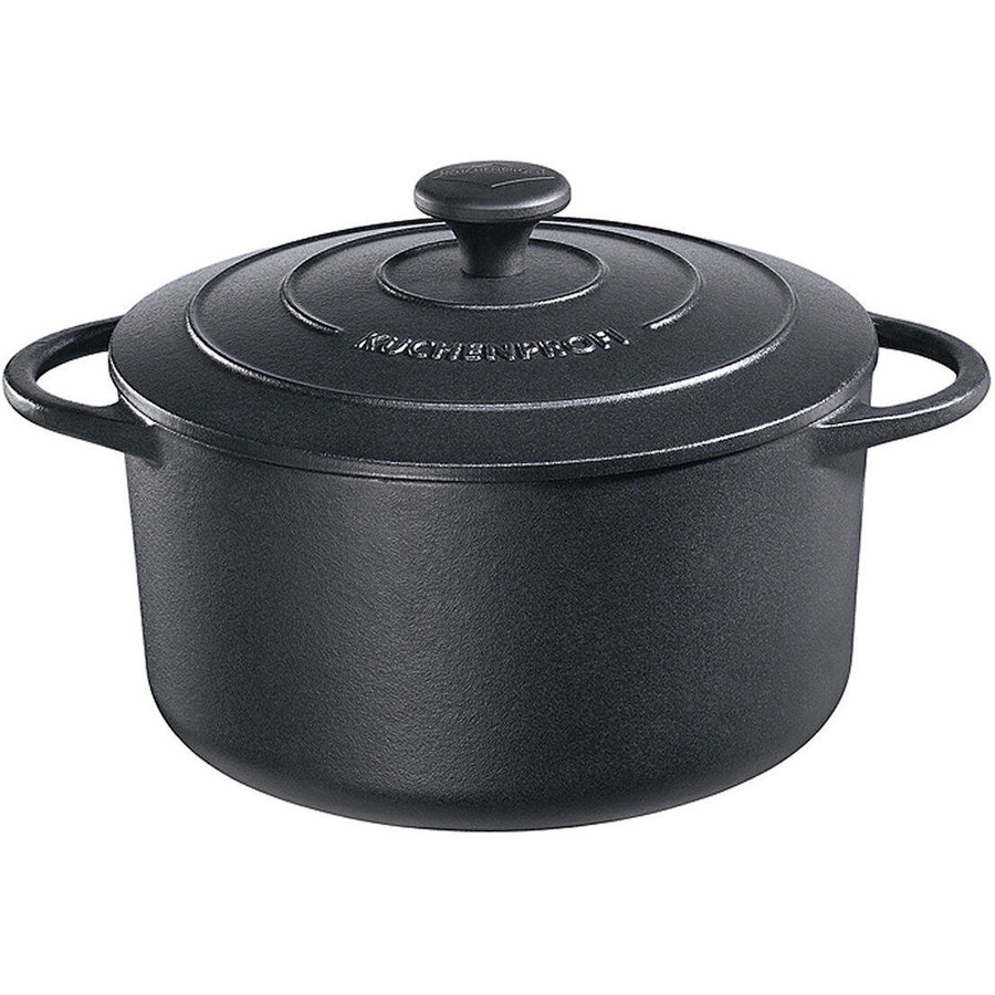 Oala Provence 5.3L 26cm round Black Cast Iron