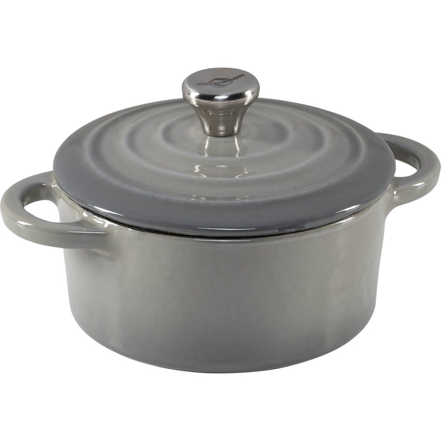 Oala Provence 0.3L 10cm round Mini Grey Cast Iron