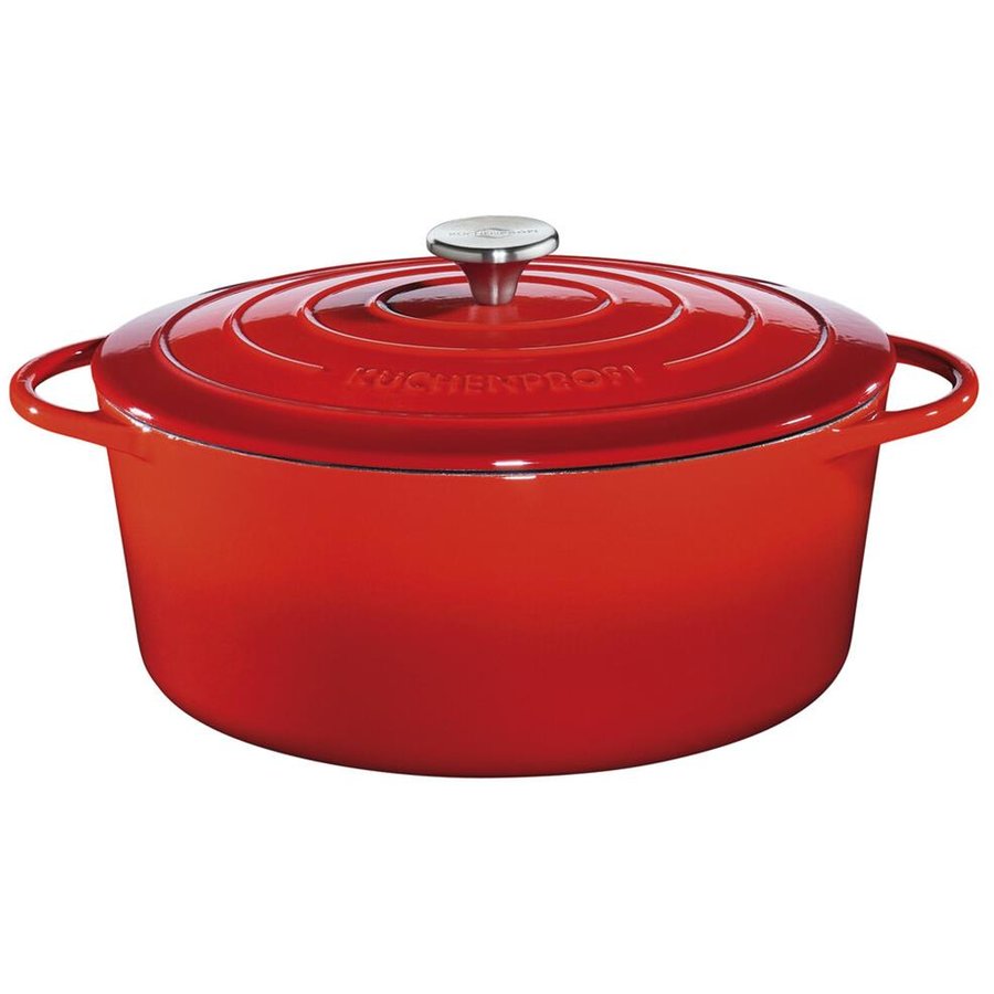 Oala Provence 9L 35cm oval Red Cast Iron