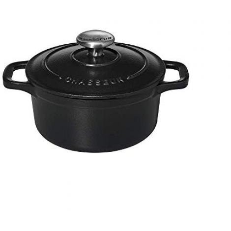 Oala Mini 0.35L 10cm Matte Black Cast Iron