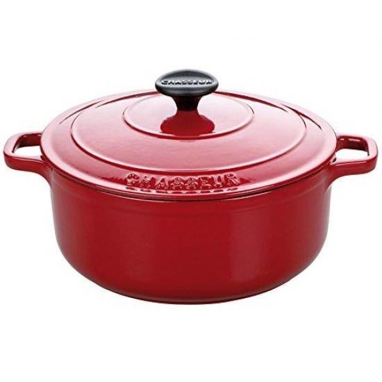 Oala 5L 26cm round Ruby Red Cast Iron
