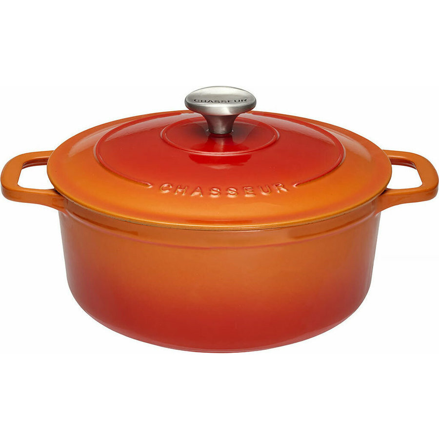Oala 6.1L 28cm round Flaming Orange Cast Iron