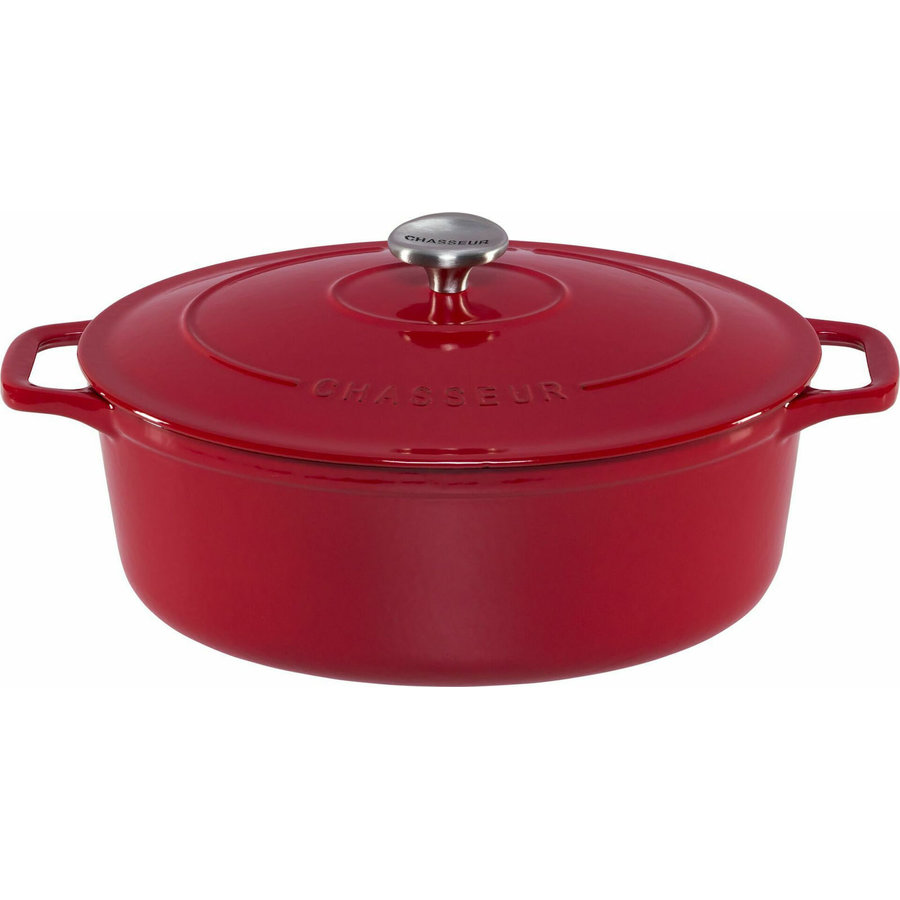 Oala 5L 29cm oval Red Cast Iron