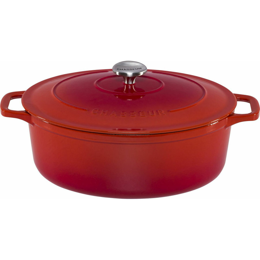 Oala 7.1L 33cm oval Ruby Red Cast Iron