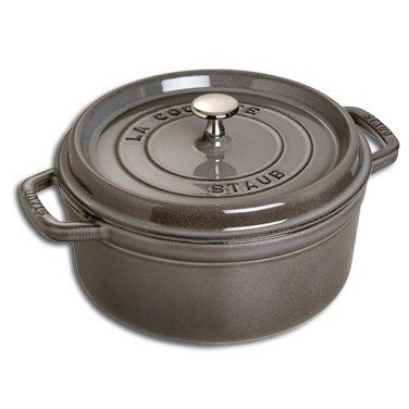 Oala 3.8L Round Cocotte 24cm Grey Cast Iron