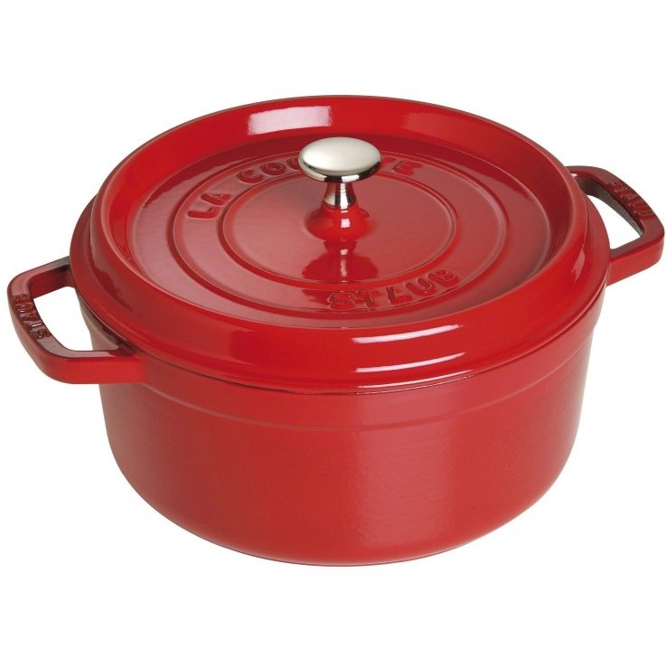 Oala 5.2L Round Cocotte 26cm Cherry Cast Iron