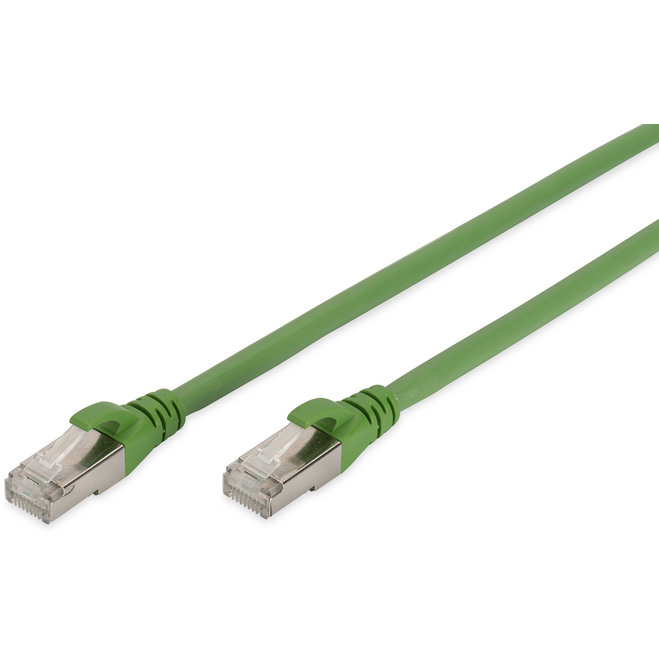 Patchcord S/FTP Cat6A 20m Green