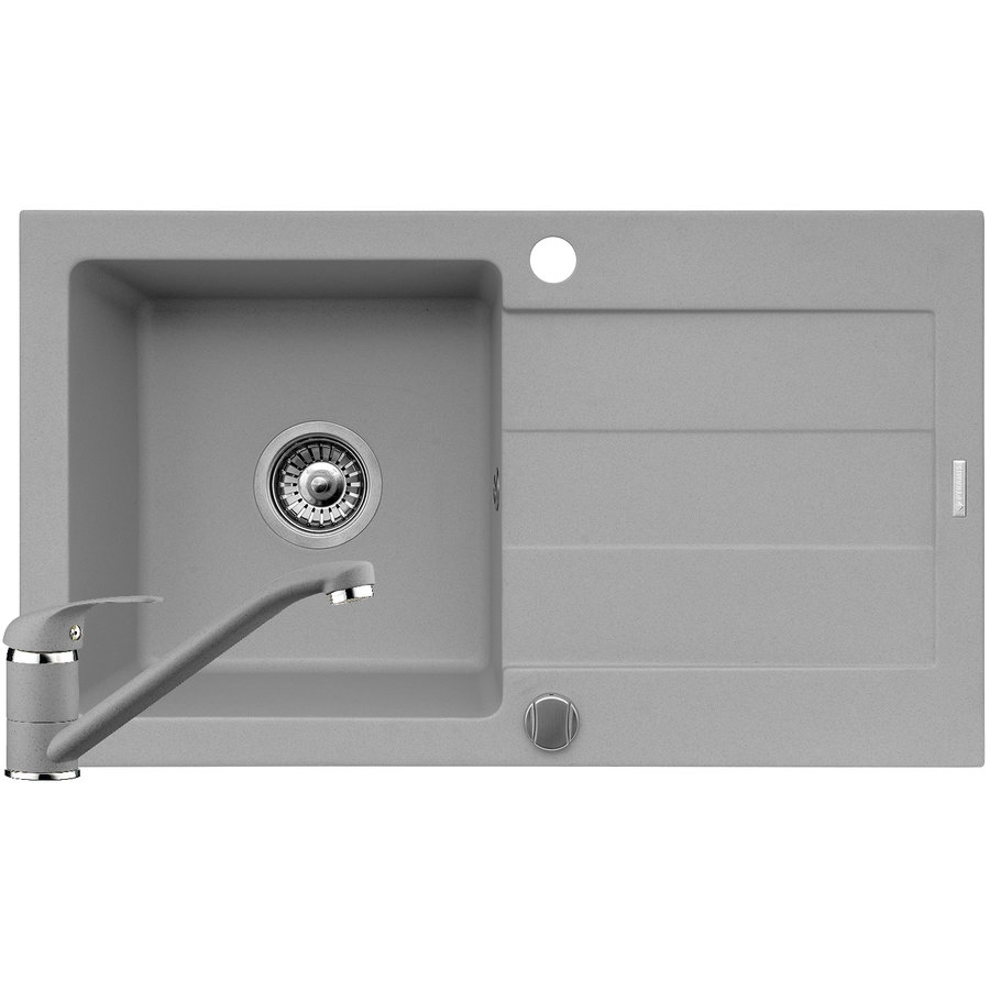 Set Chiuveta bucatarie SPARTA 1B 1D + Baterie ASALIA Industrial Grey