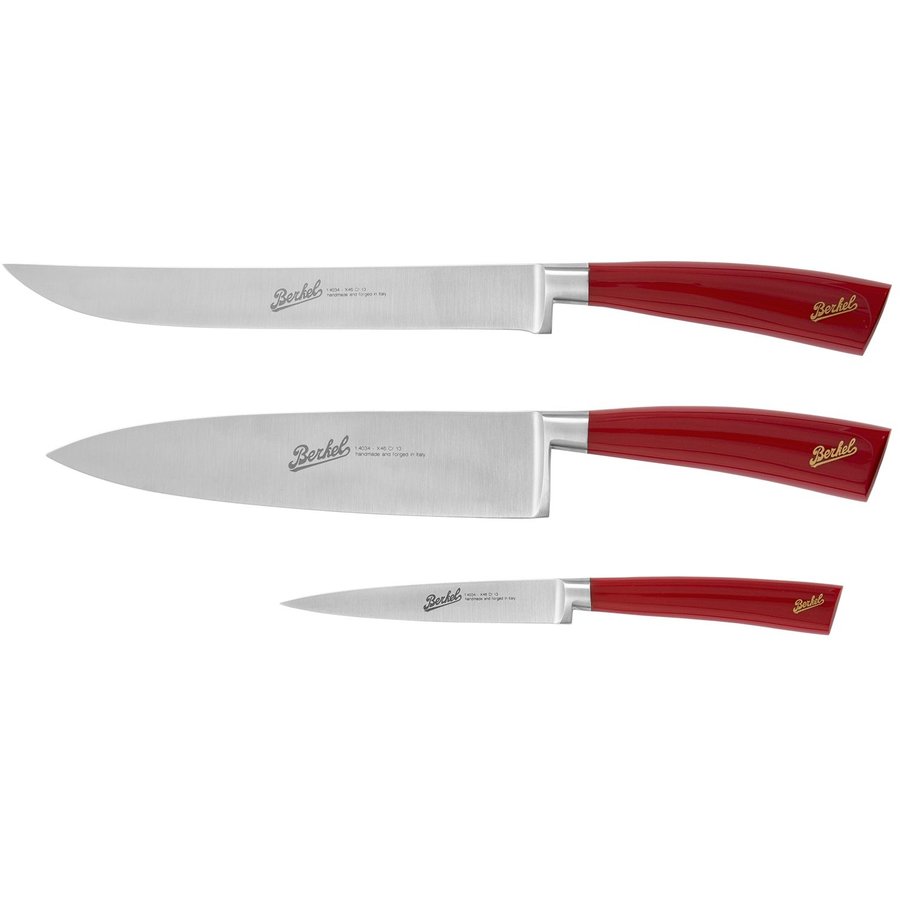 Set cutite Elegance Chef Rosu 3 piese