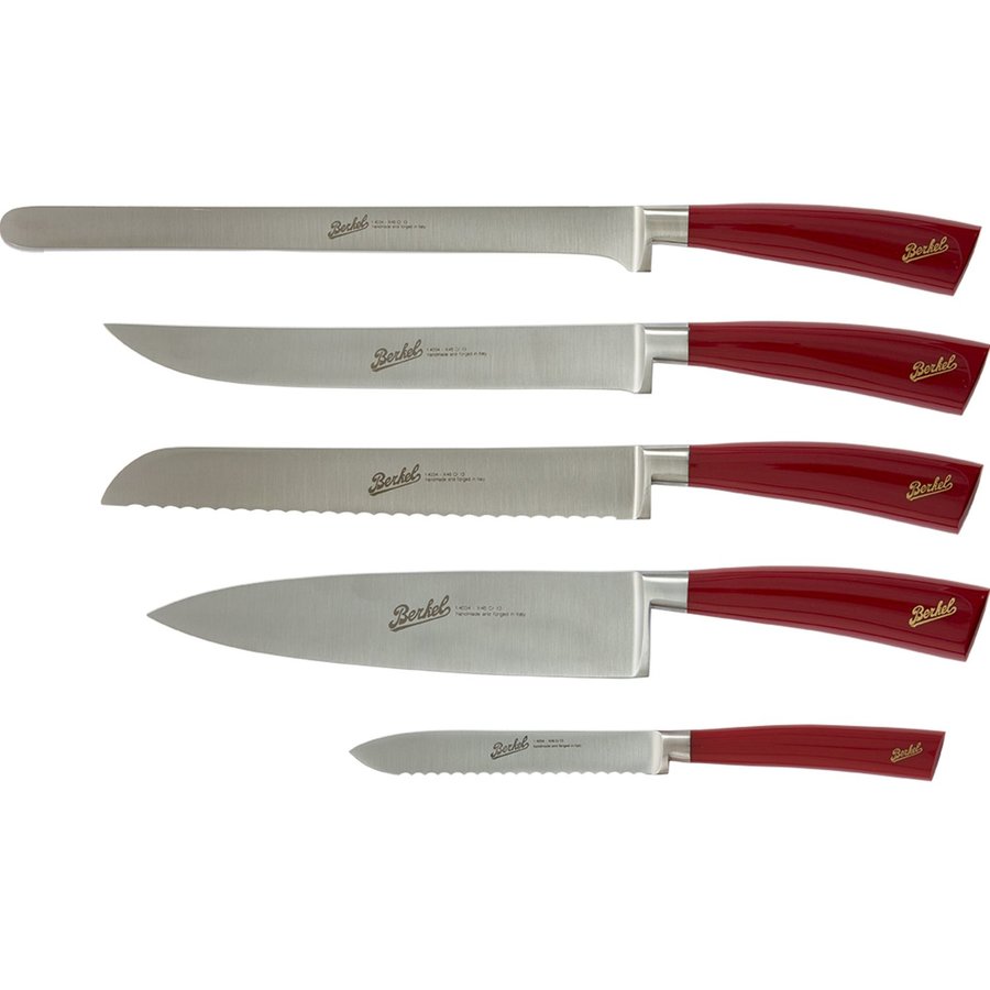 Set cutite Elegance Chef Rosu 5 piese