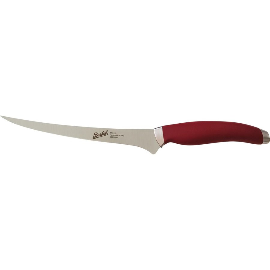 Cutit filetat Teknica 19cm Rosu