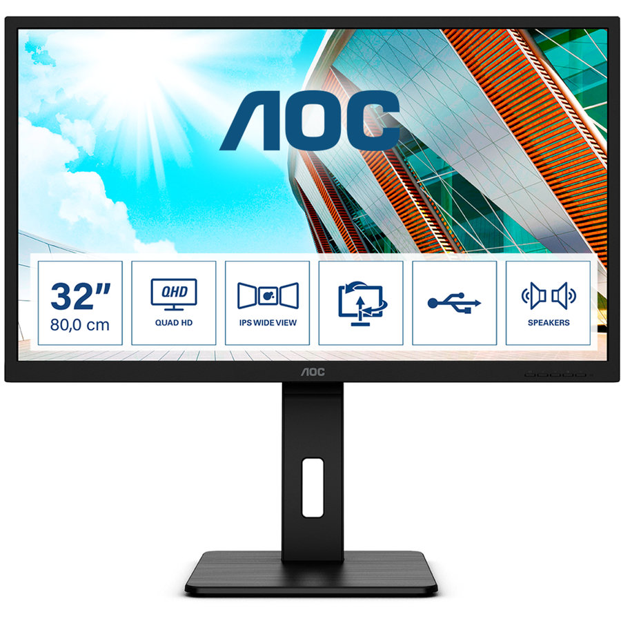 Monitor Dis 31.5inch 4ms Black