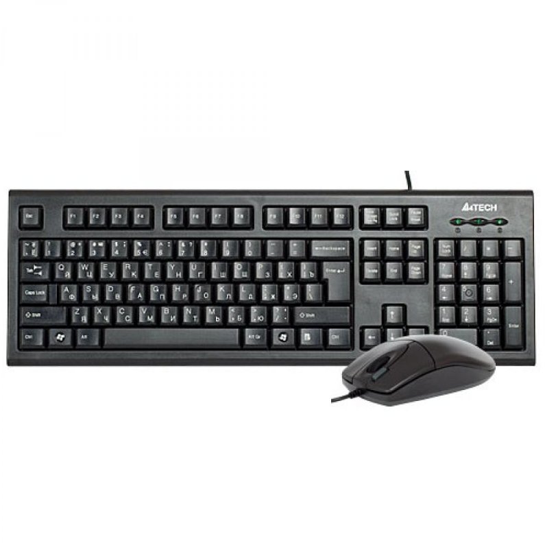 Kit tastatura si mouse KR-8520D Interfata USB Negru