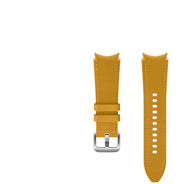 Curea smartwatch Hybrid Leather Band 20mm S/M Mustard