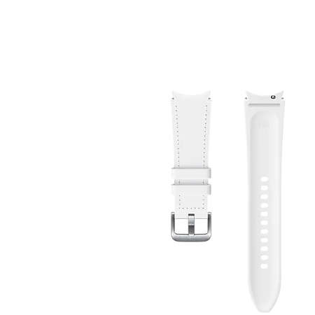 Curea smartwatch Samsung Hybrid Leather Band 20mm M/L White