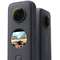 Camera Video Sport INSTA360 ONE X2 Waterproof 360grade Capacitate Baterie 1630mAh Negru