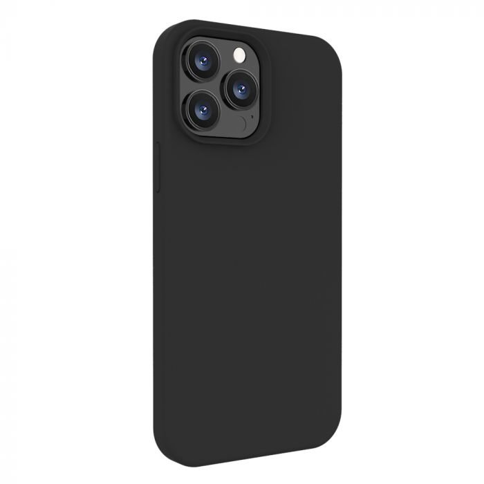 Husa Lemontti Liquid Silicon pentru iPhone 13 Pro Max Black