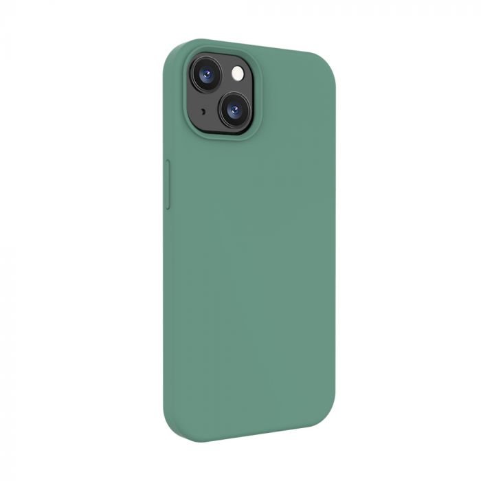 Husa Lemontti Liquid Silicon pentru iPhone 13 Forest Green