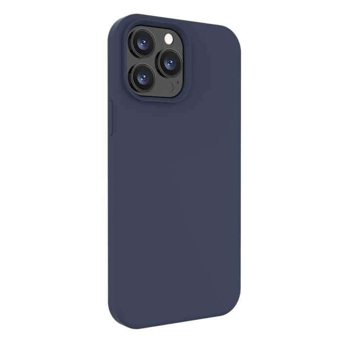 Husa Lemontti Liquid Silicon pentru iPhone 13 Pro Dark Blue
