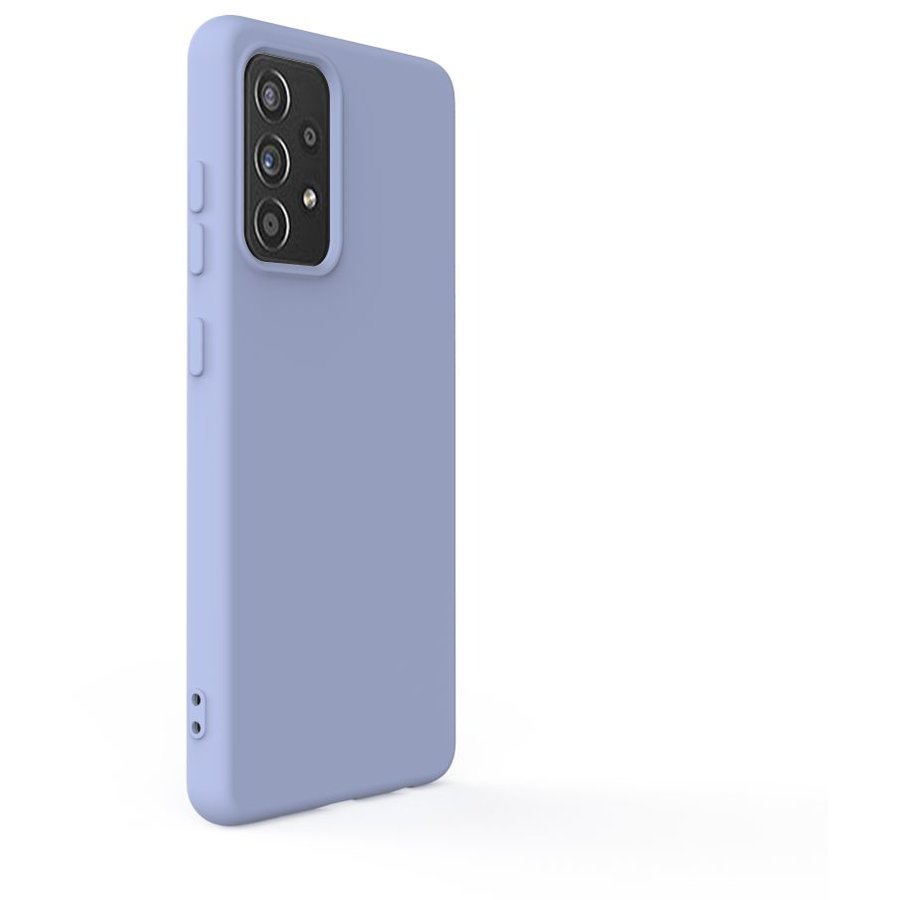 Husa Lemontti Silicon Soft Slim pentru Samsung Galaxy A72 4G / A72 5G Lavender Gray