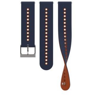 Curea ceas 22 URB4 Silicon Gran Blue Orange S+M