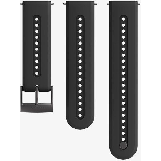 Curea ceas 24 ATH7 Silicon Charcoal Black S+M