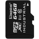Card de memorie Kingston Industrial 64GB MicroSDXC Clasa 10
