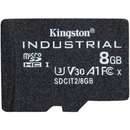 Card de memorie Kingston Industrial 8GB MicroSDHC Clasa 10