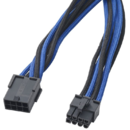 PCIe 8-pin 0.45m Blue Black