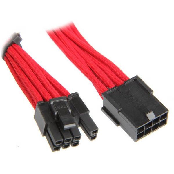 Cablu adaptor 6+2-Pin PCIe 0.45m Black Red