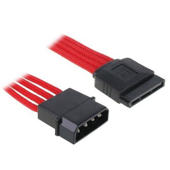 Cablu adaptor Molex - SATA 0.45m Red