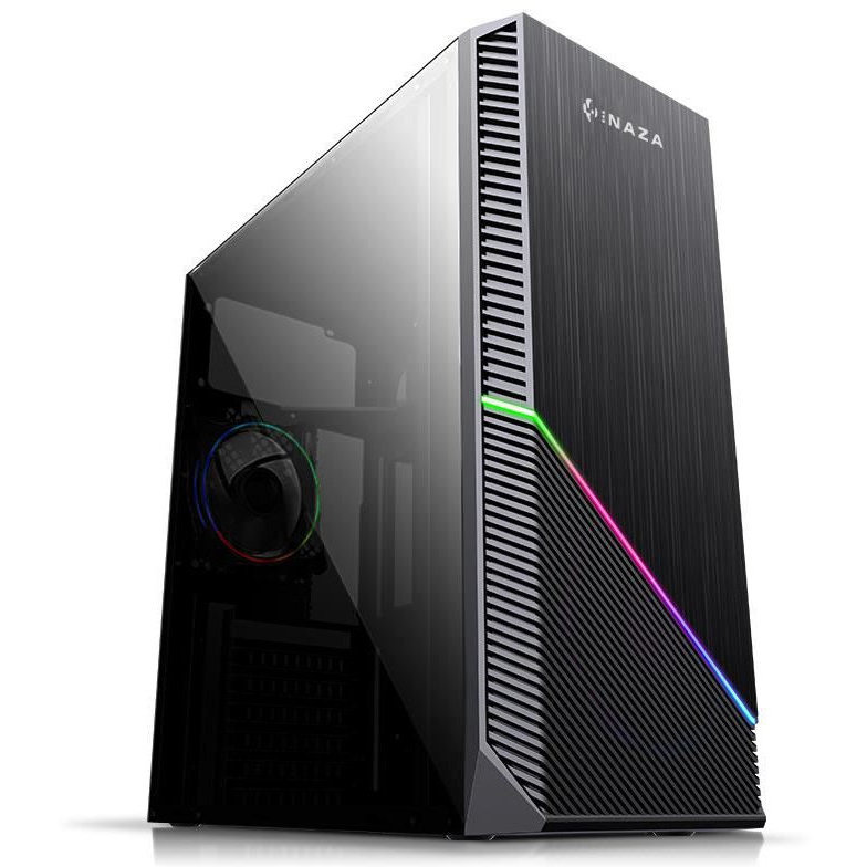Sistem desktop AIR 2 Intel Core i5-9400F Hexa Core 2.9 GHz 8GB RAM SSD 480GB Placa video ASUS nVidia GeForce GTX 1050 Ti Cerberus O4G 4GB DDR5 128bit FreeDOS Black