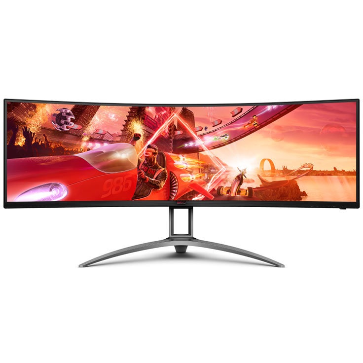 Monitor LED Curbat AG493UCX2 49 inch DQHD VA 1ms 165Hz Black