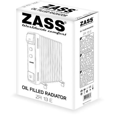 Calorifer Zass ZR 13 E 13 elementi 2600W White Black