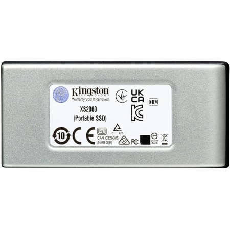 SSD Extern Kingston XS2000 portable 1TB USB-C 3.2 Silver