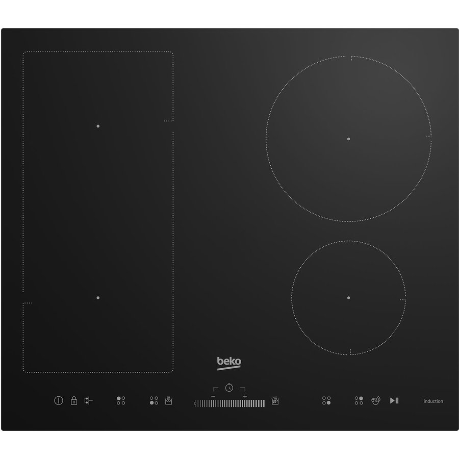 Plita incorporabila electrica HII64500UFT 4 zone de gatit 60cm Black
