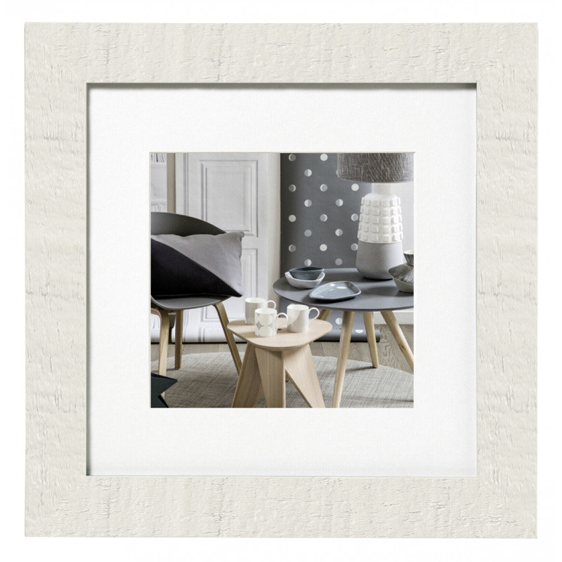 Rama foto Home 40x40cm Wood Polar White