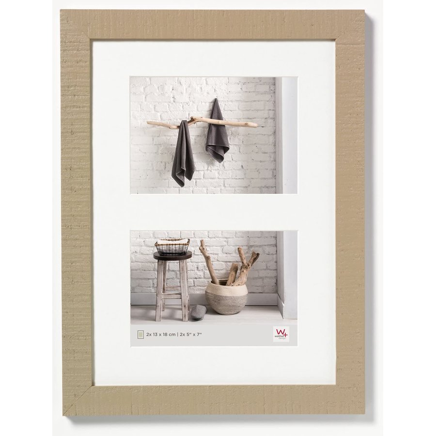 Rama foto Home 2x13x18cm Wood Beige Brown