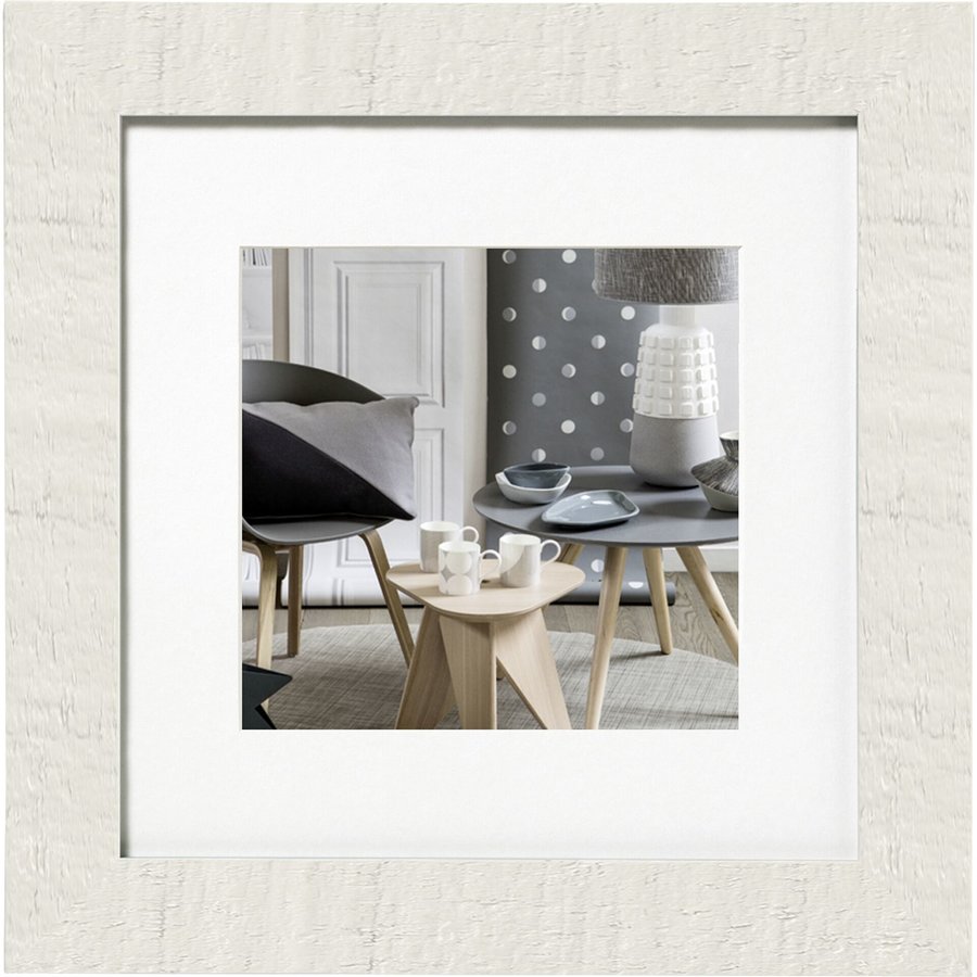 Rama foto Home 30x30cm Wood Polar Wihte