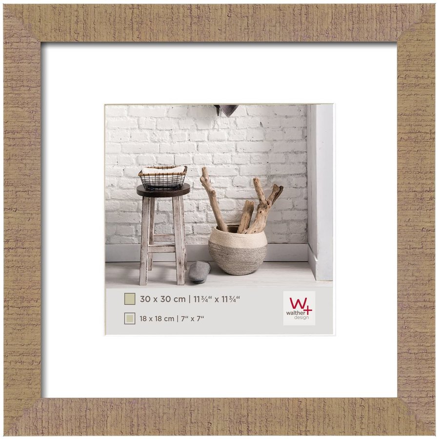 Rama foto Home 30x30cm Wood Beige Brown
