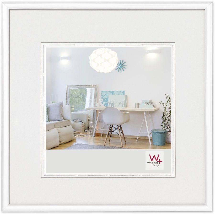 Rama foto New Lifestyle 30x30cm Resin White