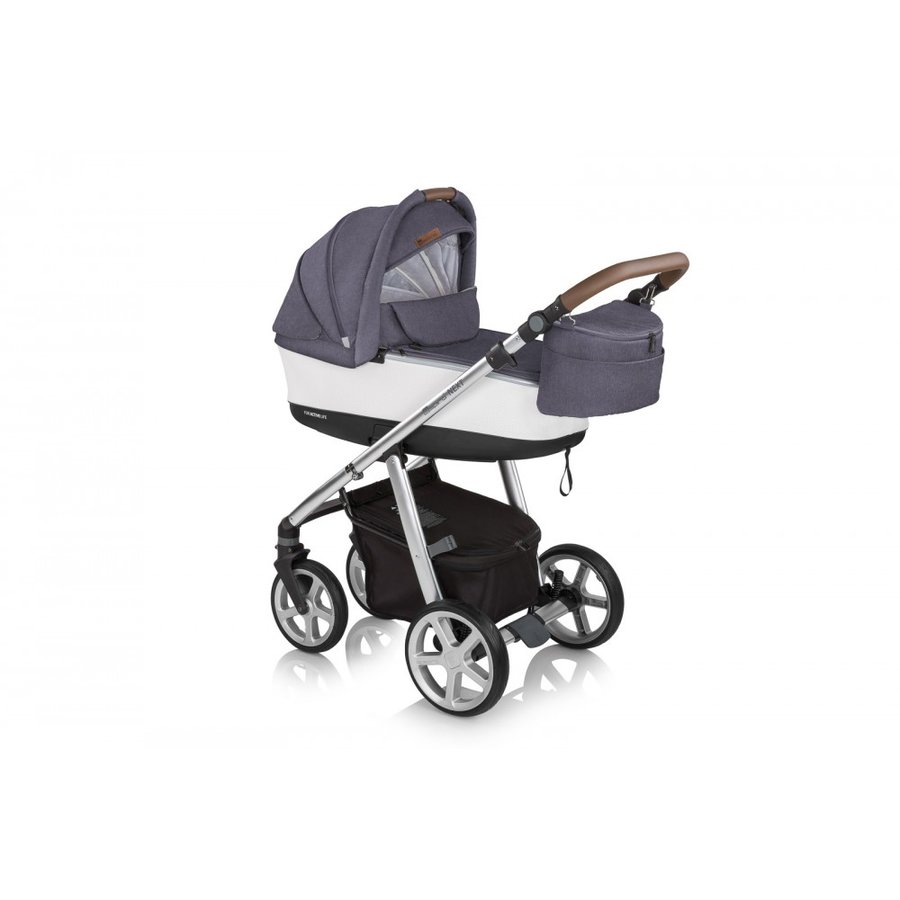 Carucior multifunctional 2 in 1 cu roti din spuma EVA Next Manhattan 213 Pacific Blue 2020