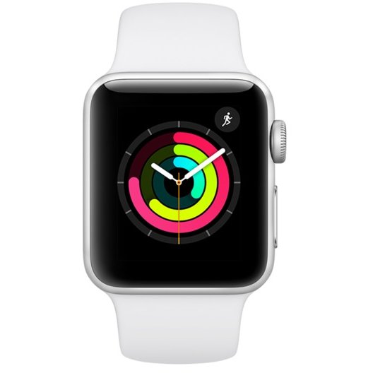 Smartwatch Watch Series 3 GPS 42mm Silver Alu White Sport Band
