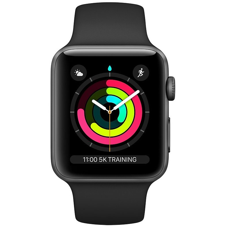 Smartwatch Watch Series 3 GPS 42mm Grey Alu Black Sport Band